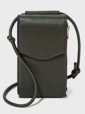 a new day Olive Green Crossbody Phone Pouch